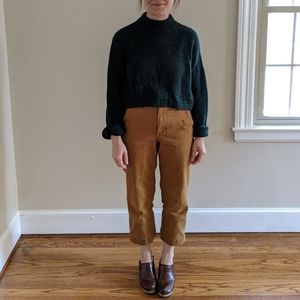 Express cropped mock neck sweater